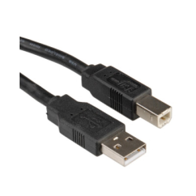 Roline USB2.0 kabel TIP A-B M/M, 0.8m, crni